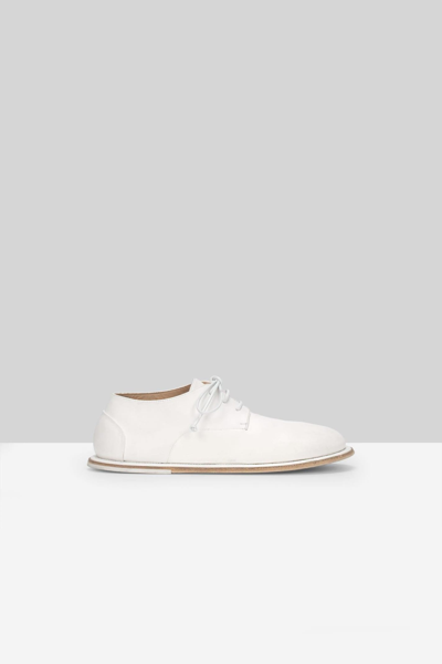 Marsèll Strasacco Suede Derby Shoes In White