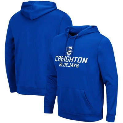 Colosseum Men's Royal Creighton Bluejays Lantern Pullover Hoodie