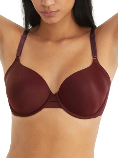 Warner's No Side Effects Underwire Bra In Wine Tasting