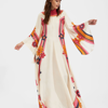 La Doublej Magnifico Dress (placée) In Beat Flower Placée White Orange