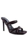 London Rag Cloud Nine High Heeled Sandals In Espresso