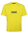 Palm Angels Box Logo Print T-shirt In Yellow