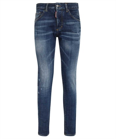 Dsquared2 Medium Clean Vintage Wash Skinny Dan Jeans In Blue