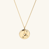 Mejuri Zodiac Pendant Necklace Aries In Yellow