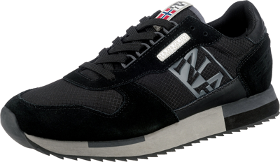 Pre-owned Napapijri Neu  Virtus01cv/rip Sneakers Low 20387023 Für Herren Schwarz