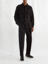 Zegna Patch-pocket Cashmere-delaine Overshirt In Black