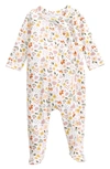 Nordstrom Baby Baby Print Footie In White Fresh Floral