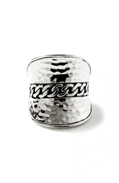 John Hardy Palu Saddle Ring In Silver