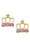 MIGNONETTE GOLD CROWN EARRINGS