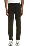 Moncler Men's Logo-tape Sweatpants In Black