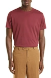 Loro Piana Silk & Cotton T-shirt In R07scherokee Red