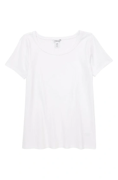 Nordstrom Kids' Everyday Rib T-shirt In White