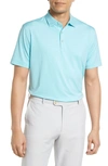 Peter Millar Halford Stripe Performance Polo In Sea Sage