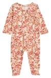 Nordstrom Baby Baby Print Footie In Pink Glow Floral