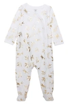 Nordstrom Baby Baby Print Footie In White Birds