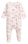 Nordstrom Baby Baby Print Footie In White Woodland