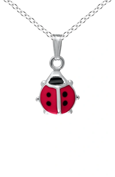 Mignonette Babies' Sterling Silver Ladybug Necklace