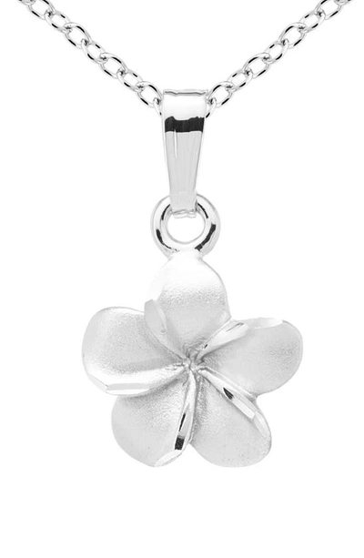Mignonette Kids' Sterling Silver Flower Necklace