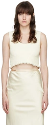Jacquemus Off-white Le Papier 'le Bandeau' Tank Top In 110 Off-white