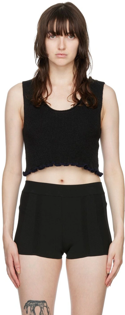 Jacquemus Black 'le Bandeau' Tank Top In Schwarz