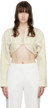 JACQUEMUS BEIGE LE PAPIER 'LA CHEMISE MACHOU' SHIRT