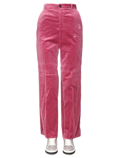 plum coloured trousers