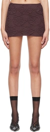 Nastyamasha Ssense Exclusive Brown Miniskirt In Chocolate
