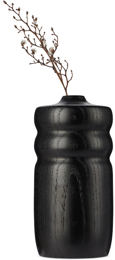 Whirl & Whittle Black Sonsy #2 Bud Vase