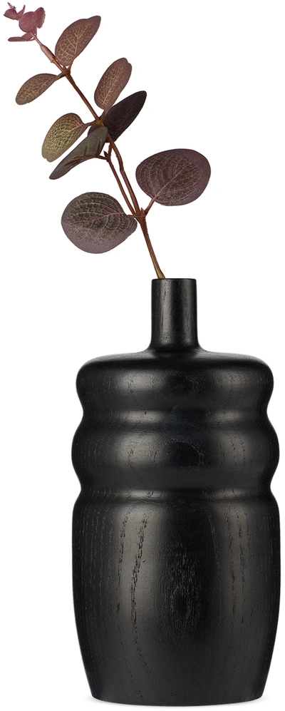 Whirl & Whittle Black Sonsy #1 Bud Vase