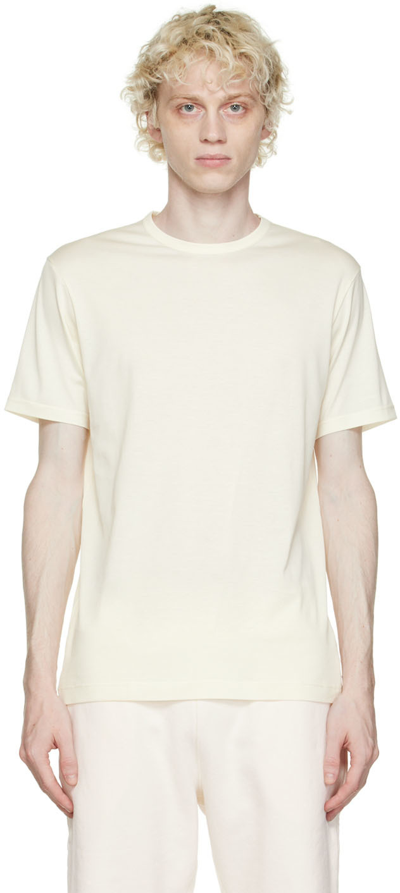 Sunspel Off-white Cotton T-shirt In Off White