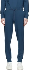 Sunspel Navy Active Lounge Pants In Buoh Marine Blue