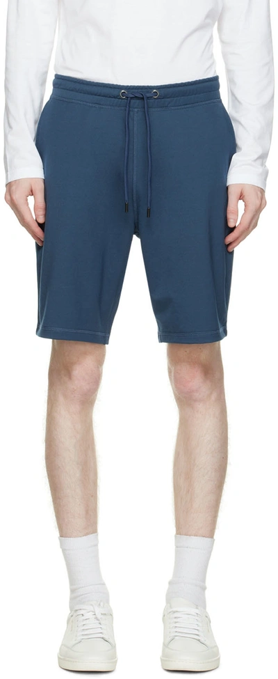 Sunspel Active Straight-leg Cotton-jersey Shorts In Gray