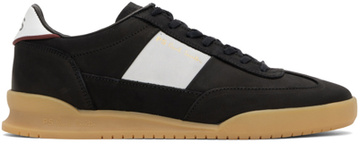 Ps By Paul Smith Contrasting-panel Leather Sneakers In Black