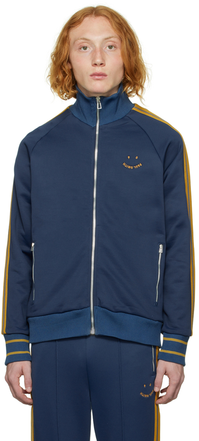 Ps By Paul Smith Navy Happy Sweatshirt In Blue