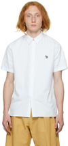 PS BY PAUL SMITH WHITE GRAPHIC PATCH SHIRT