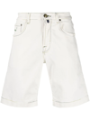 Jacob Cohen Contrasting-stitch Detail Shorts In White