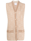 BARRIE PATTERNED JACQUARD CARDIGAN