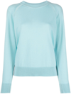 Barrie Fine-knit Cashmere Jumper In Blue