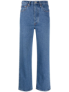 Levi's Ribcage Straight Ankle Jeans In Blue