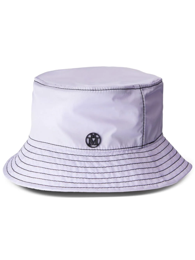 Maison Michel Jason Foldable Bucket Hat In Mauve