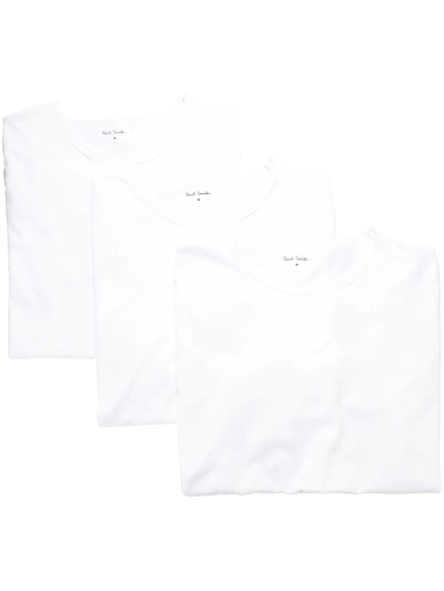 Paul Smith Logo Crew-neck T-shirt In White
