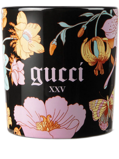 Gucci Flora 印花紫罗兰香氛蜡烛 In Multicolour