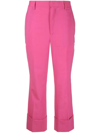 Dsquared2 Cropped Tailored Trousers In Pink