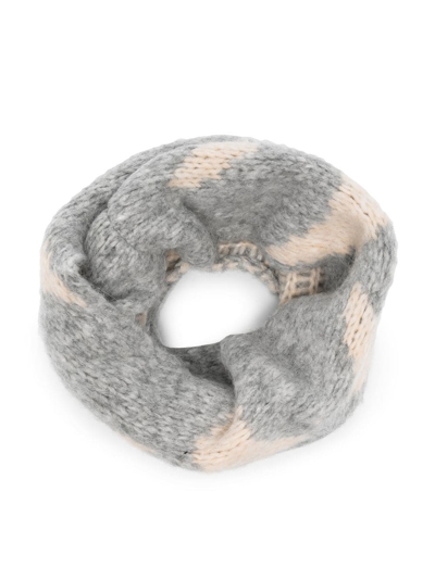 Bobo Choses Kids' Chunky Knit Infinity Scarf In Grey