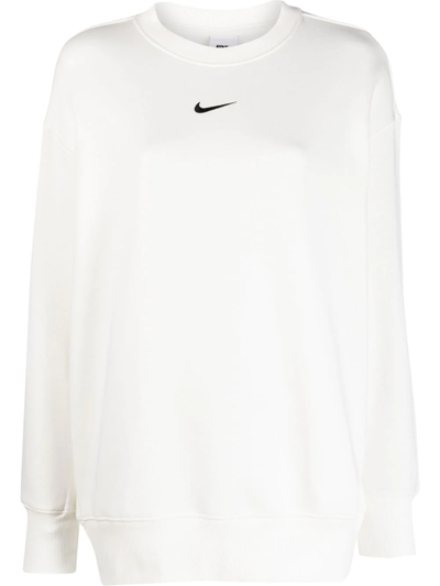 Nike Oversized Crew Neck Jumper In White