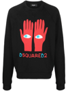 Dsquared2 Graphic-print Logo Sweatshirt In Black