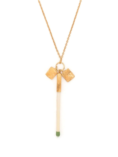 Nick Fouquet Matchstick Pendant Necklace In 719
