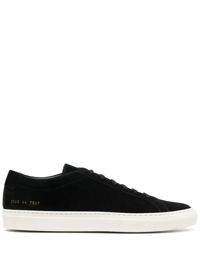 Common Projects Original Achilles Leather Low-top Trainers In Black