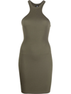 Andreädamo Cut-out Bodycon Dress In Grey