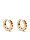 TOM WOOD GOLD-PLATED STERLING SILVER GARNET EARRINGS